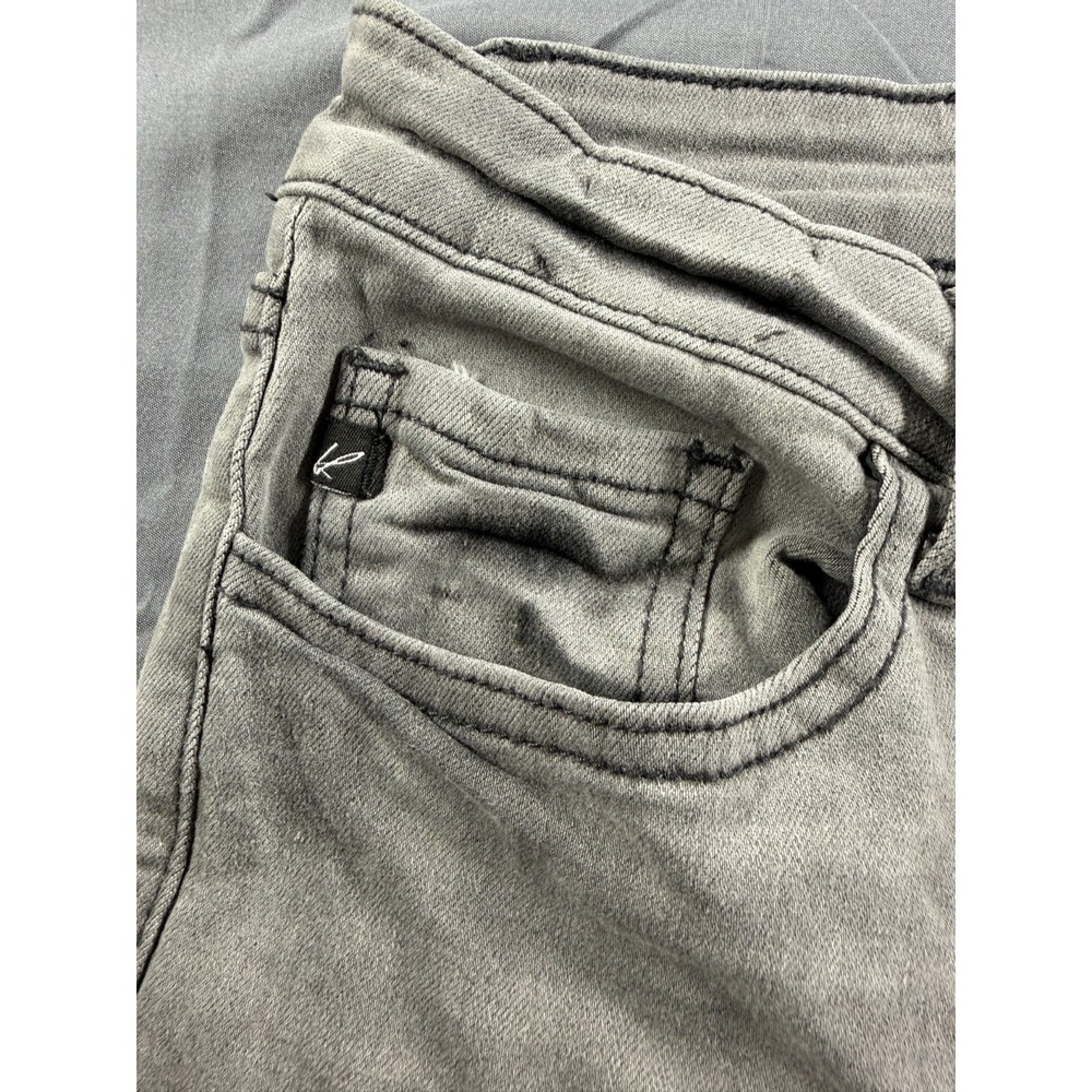 KanCan Womens 29 Gray Acid Wash Skinny Jeans Stretch Denim W11 - Picture 3 of 8